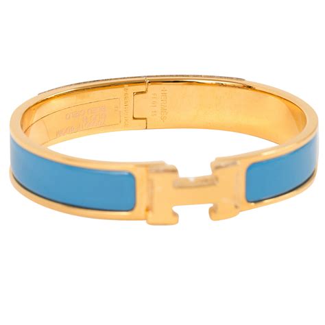 bracelet hermes bleu|Hermes bracelet clic clac.